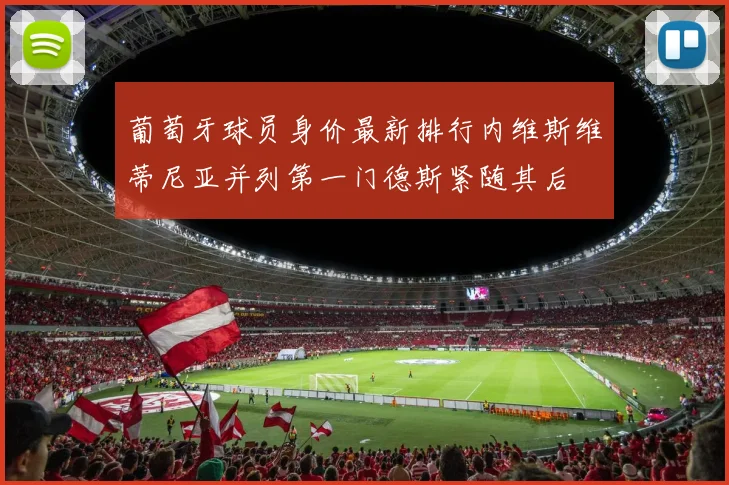 葡萄牙球员身价最新排行内维斯维蒂尼亚并列第一门德斯紧随其后